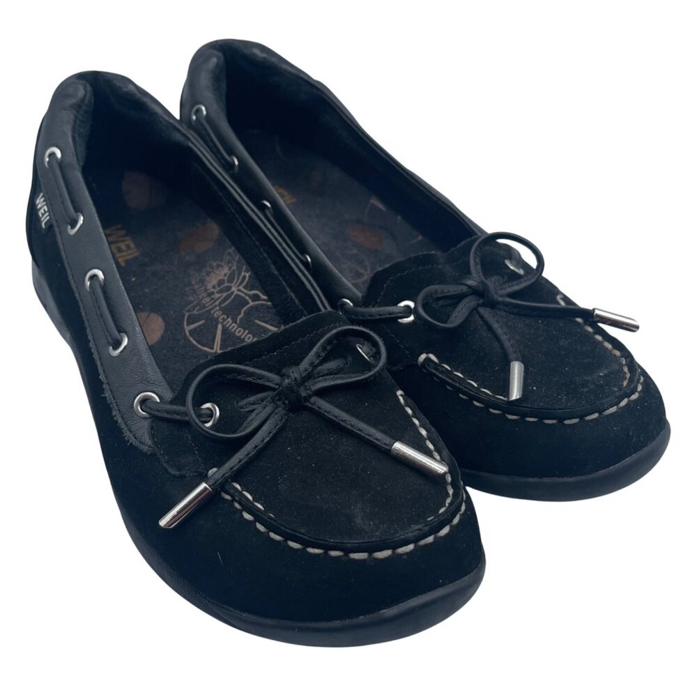 Dr Andrew Weil Women's Discovery Black Suede Comfort Size 6 Loafers